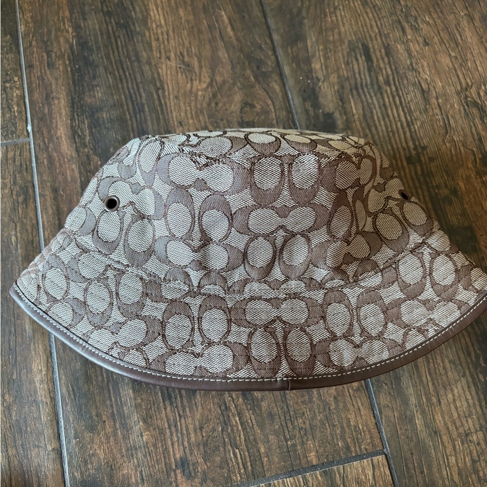 Coach Signature Chocolate Brown Bucket Hat
